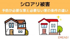 シロアリ被害の予防が必要な家と必要ない家の条件の違い