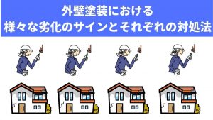 外壁塗装における様々な劣化のサインとそれぞれの対処法